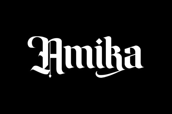 Amika: The Modern Blackletter Font for Retro Design
