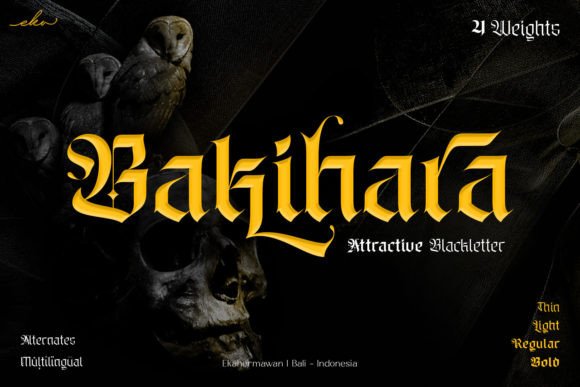 Bakihara: Crafting Bold, Gothic-Inspired Brand Identities
