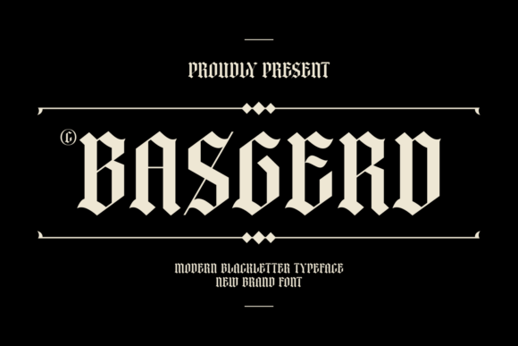 Basgerd: A Bold Black Letter Typeface for Impact