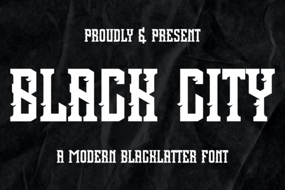 Black City: A Modern Blackletter Font for Edgy Branding