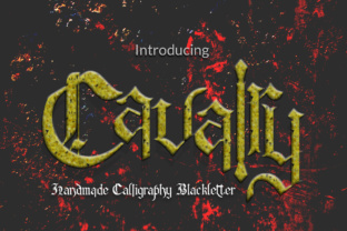 Cavalry: A Handmade Blackletter Font for Bold, Rustic Designs