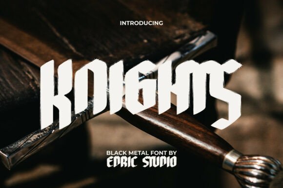 Command Attention with Knights Blackletter Font
