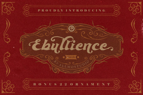 Ebullience: A Playfully Nostalgic Blackletter Font