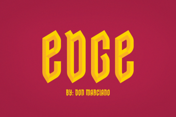 Edge: A Bold Blackletter Font with Vintage Soul