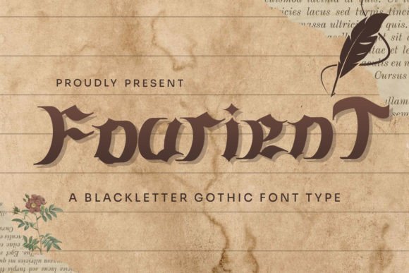 Fourient: Adding Bold Character with a Blackletter Font