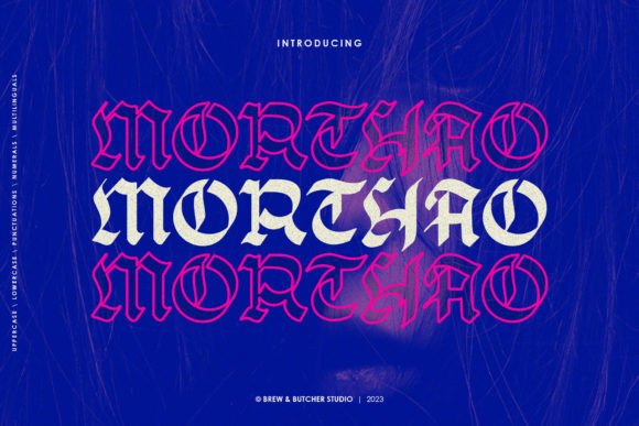 Morthao: The Modern Black Letter Font for Bold Branding
