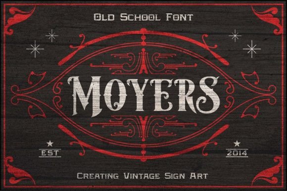 Moyers: A Blackletter Font with Timeless Vintage Charm