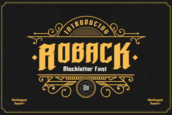 Roback: A Modern Take on Blackletter for Bold Branding