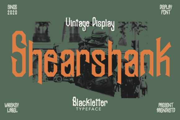 Shearshank: The Gothic Blackletter Font for Bold Design Statements