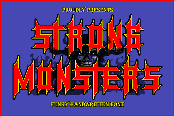 Strong Monsters: A Dramatic Blackletter Font for Bold Designs