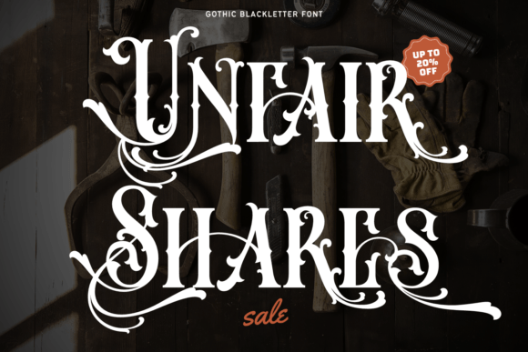 Unfair Shares: Bold Typography for Fearless Branding