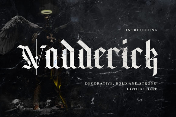 Vadderick: The Blackletter Typeface for Bold Branding